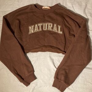 Natural Brown Crop Top